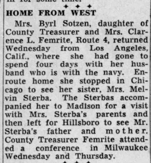Clipping from The Capital Times